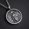 Collana con Pendente Luna Foresta Animale Viaggiatore nella Foresta Pendente Collana Stile Retrò Gioiello Regalo per Amanti della Natura