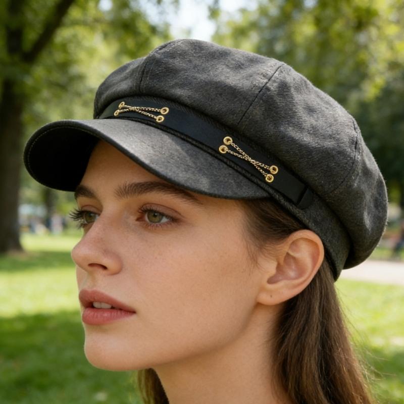 Trendy Painter Hat Oversized Fashion Hat French Beret for Dating Photography Cabbie Headwear Painter Hat