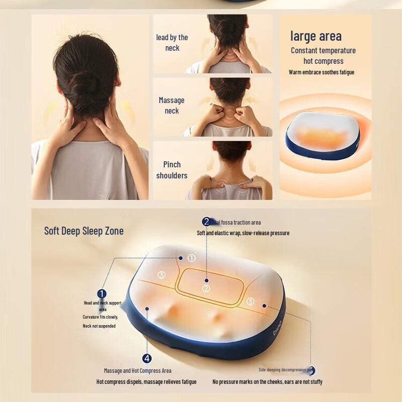 breo PS1 Lite Sleep Aid Neck and Shoulder Massager Pillow CN plug (adapter included)