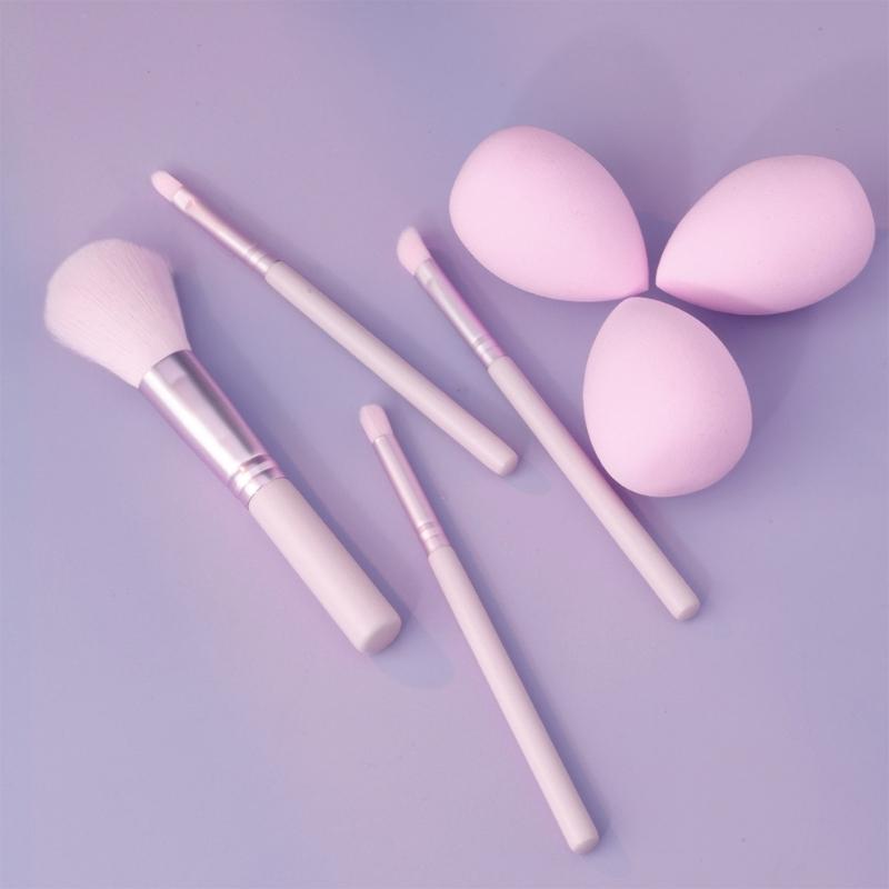 Sada štětců na make-up se 3 houbičkami na make-up pro tekutý make-up, pudry, korektory, tvářenku, aplikátor na oční stíny Dárky na Valentýna