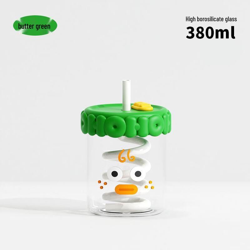Creative Borosilicate Glass Straw Cup