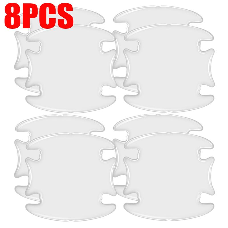 Door Collision Strips Anti-scratch Handle Stickers Transparent Door Bowl Protection Stickers Car Universal Paint Protection Film