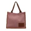 Street Style Canvas Tote Bag With Double Straps Large Capacity For School And Outings