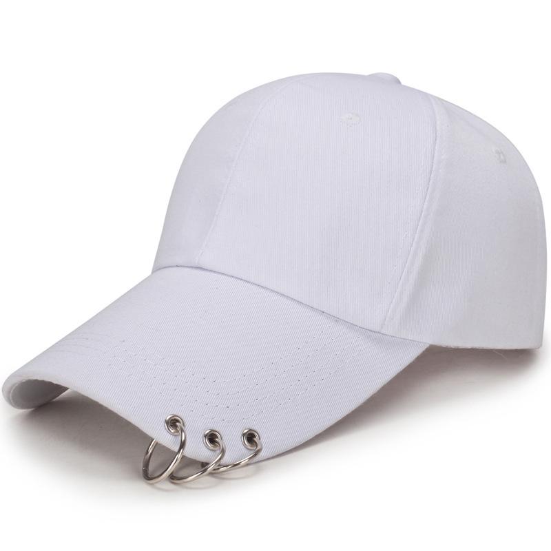 Unisex Spring/Summer Fashion Baseball Cap with Stylish Hanging Ring Adjustable
