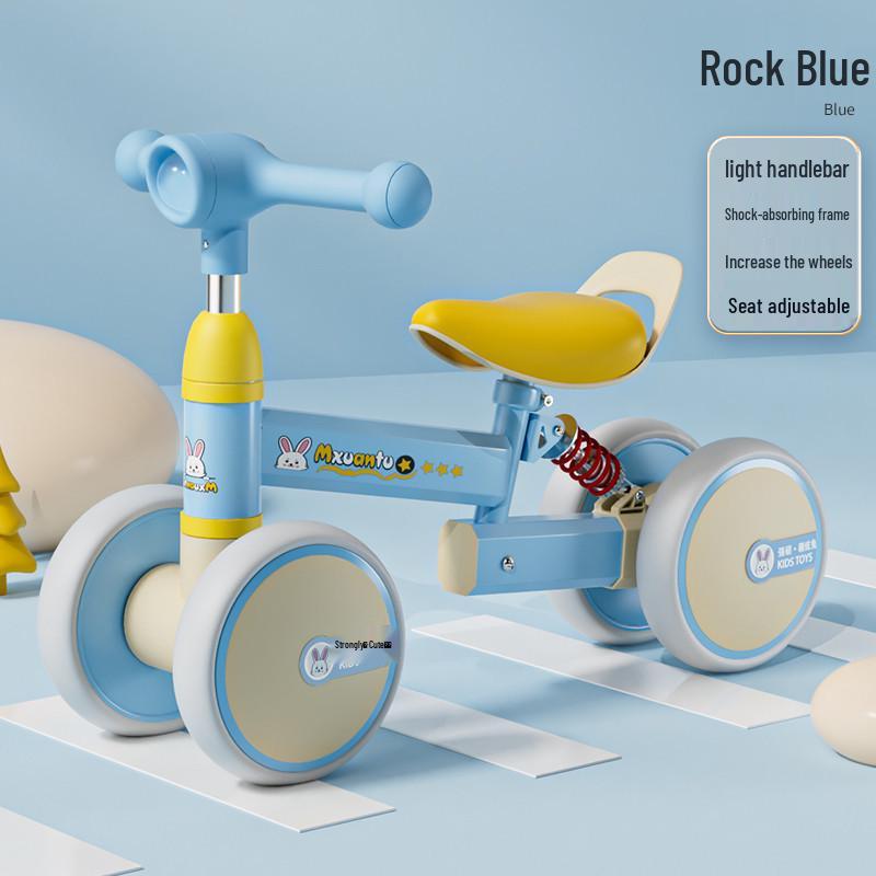 Verstelbare Loopfiets voor Leeftijden 1-4, Zonder Pedalen, Zacht Zadel, Baby Glijder