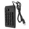 USB Wired Numeric Keypad 19 Keys Number Pad Waterproof RGB Backlight Portable for Notebook Laptop
