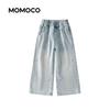 MOMOCO Girls' Straight-Leg Loose Jeans