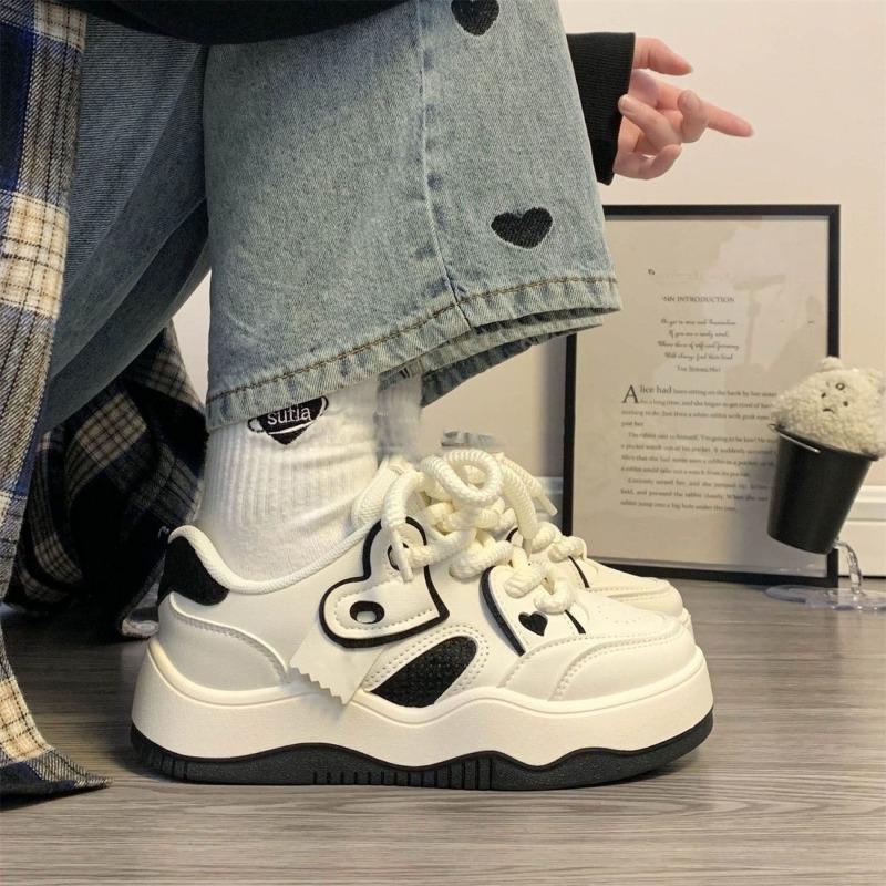 

New Women s Sports Shoes, Versatile Thick-soled Casual Sneakers 40 чёрный