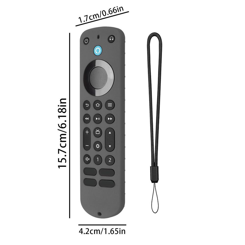 Silicone Remote Contro Case ForAlexa Voice Remote Pro Smart TV Accessories Shockproof Non-slip Protective Cover Remote Shell