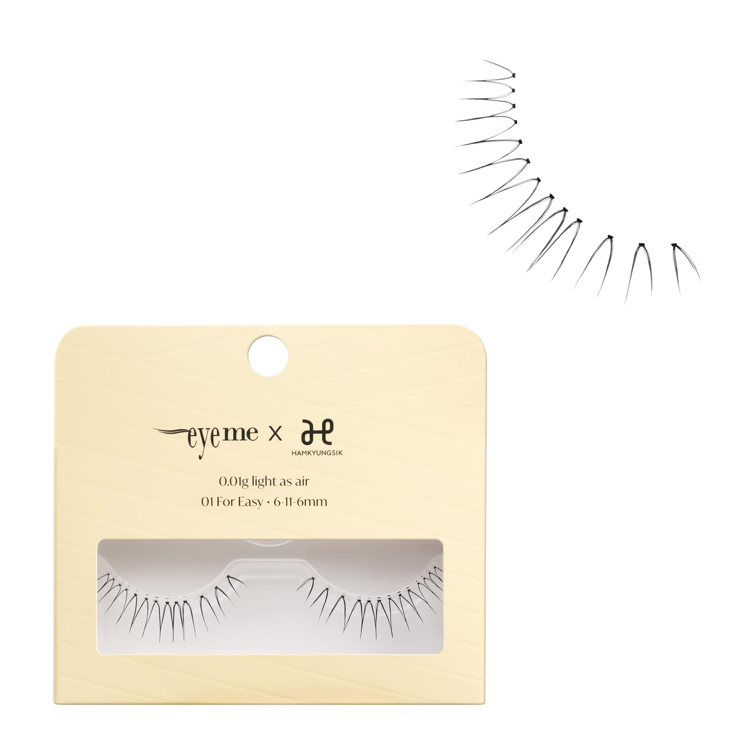 [Picasso] eyeme NO. 01 For Easy Daily False Eyelashes (Set of 2)  Professionally made, ultimate natural lashes  Point False Eyelashes  Professionally