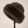 Large Size Fluffy Winter Hat Faux Fur Thermal Puffy Women Beanie Windproof Cold Weather Elegant Style Multi Colors