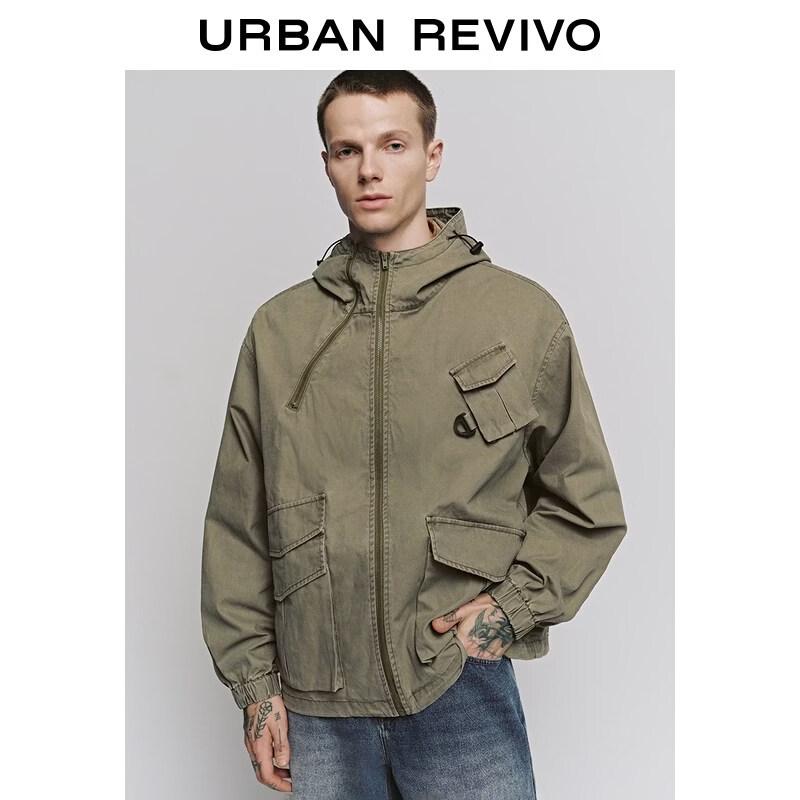 UR Men s Spring Casual Hooded Loose Jacket M
