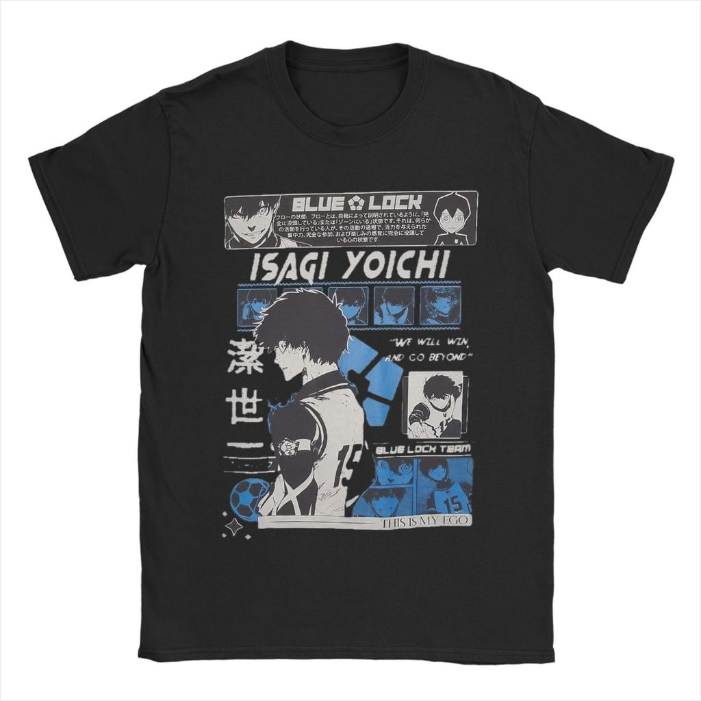 Michael Kaiser Blue Lock  Tee Shirt for Men Women Print T Shirts Manga 100% Cotton Clothes