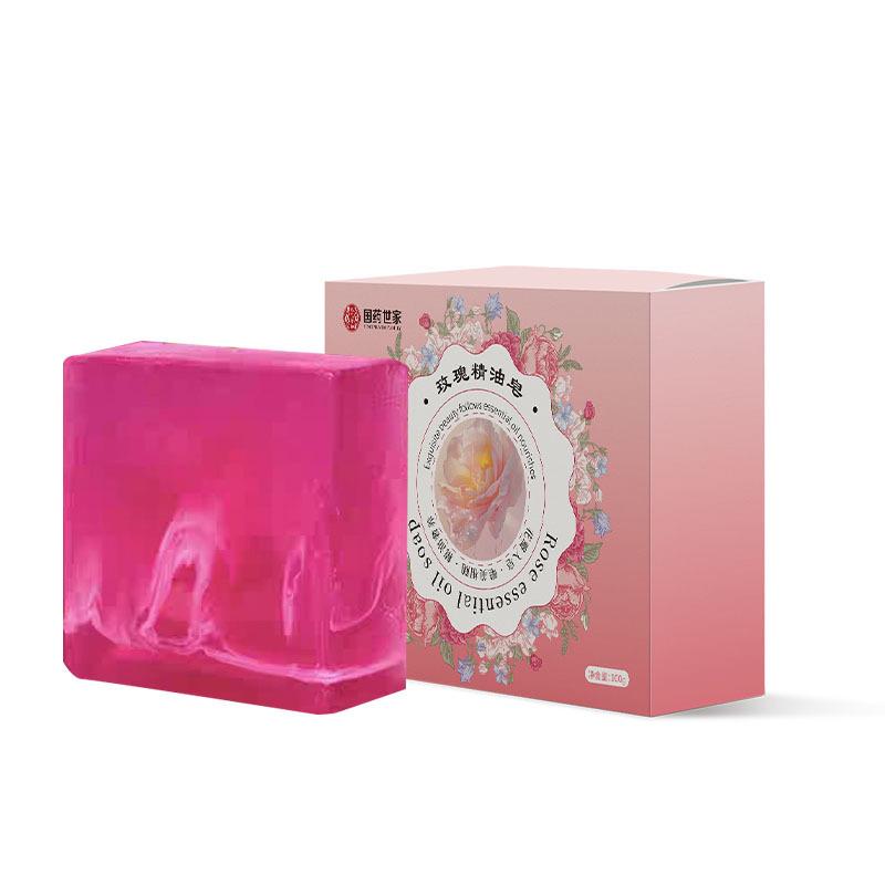 Handmade Rose Essential Oil Soap: Long-Lasting Fragrance for Face, Bath, and Shower