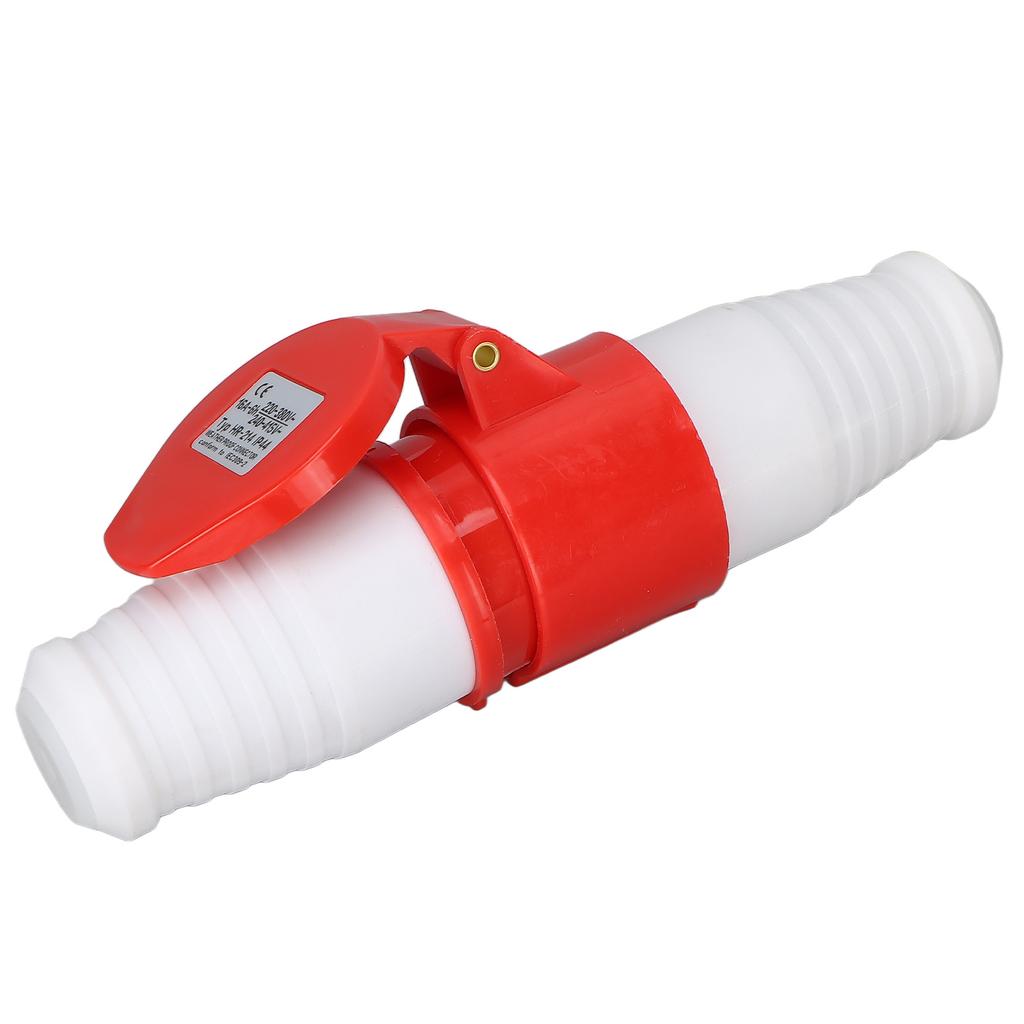 2pcs Industrial Plug Socket IP44 Waterproof 4 Pin Red CEE Male Female Connector for Agriculture