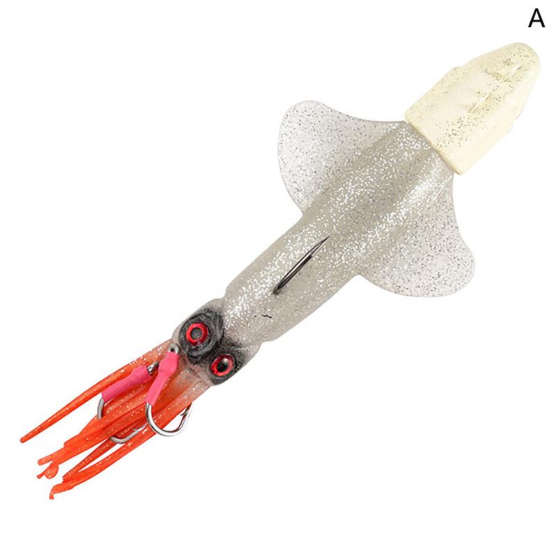 

120Г 22См С Ассист-Крючком Медленный Быстрый Джиг ПВХ Металл Искусственный Осьминог Кальмар Джигинг Мягкая Рыболовная Приманка Наживка Для Соленой Воды