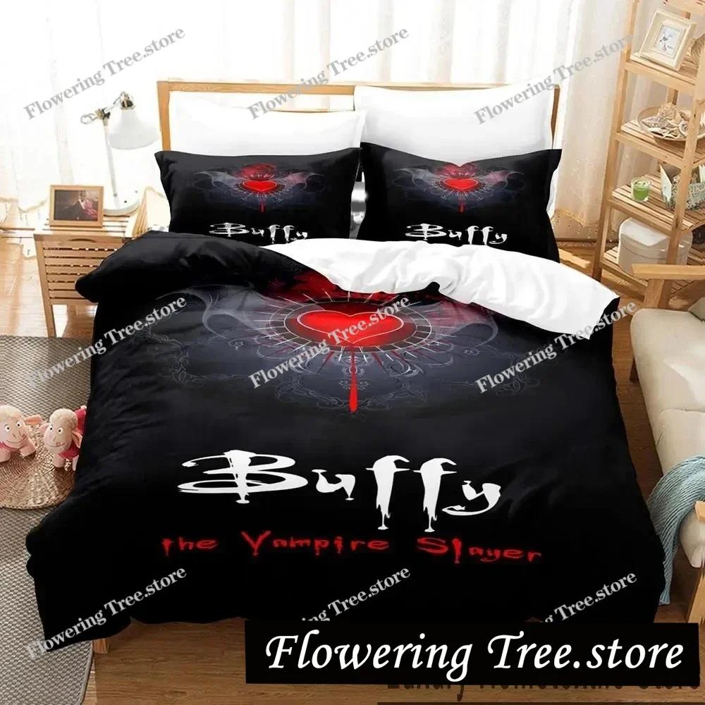3D Print Buffy the Vampire Slayer Bedding Set Boys Girls Twin Queen King Size Duvet Cover Pillowcase Bed boys Adult