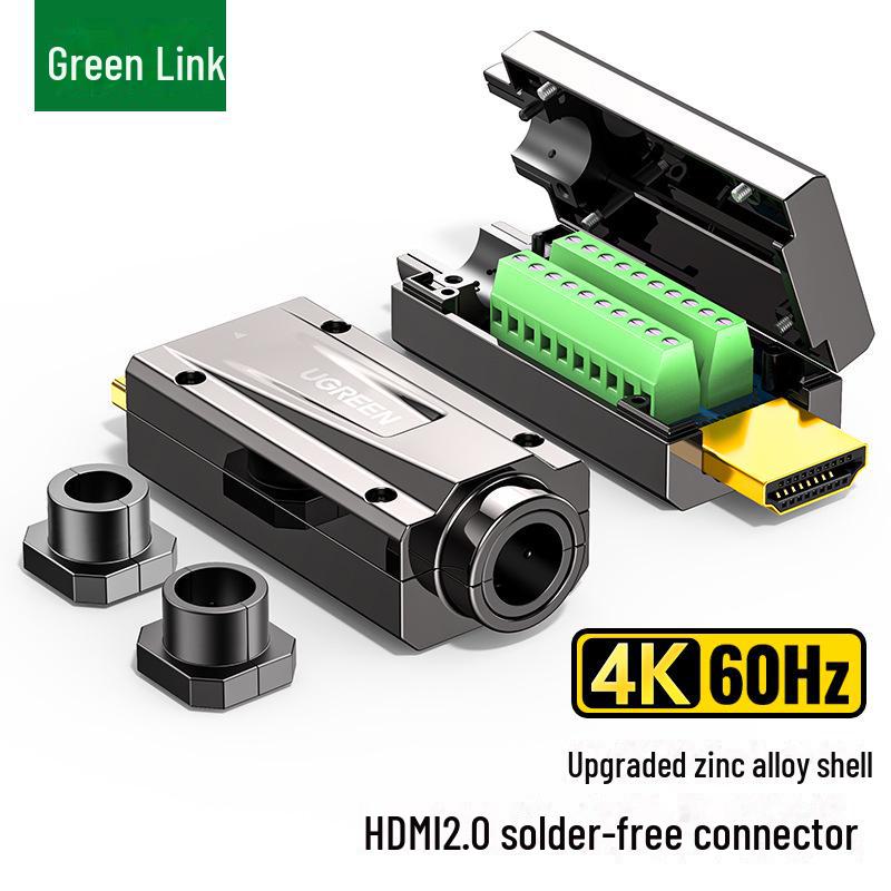 

Greenlink 4K Alloy HDMI Connector: Weld-Free Male Plug Adapter Converter Version 2.0 - 4k - 80741
