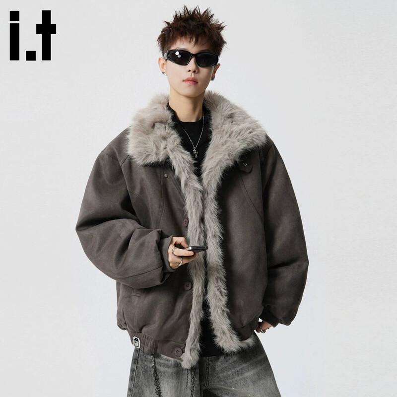 CHOCOOLATEit Men s Zuo Shan Diao Fur Collar Padded Winter Jacket L