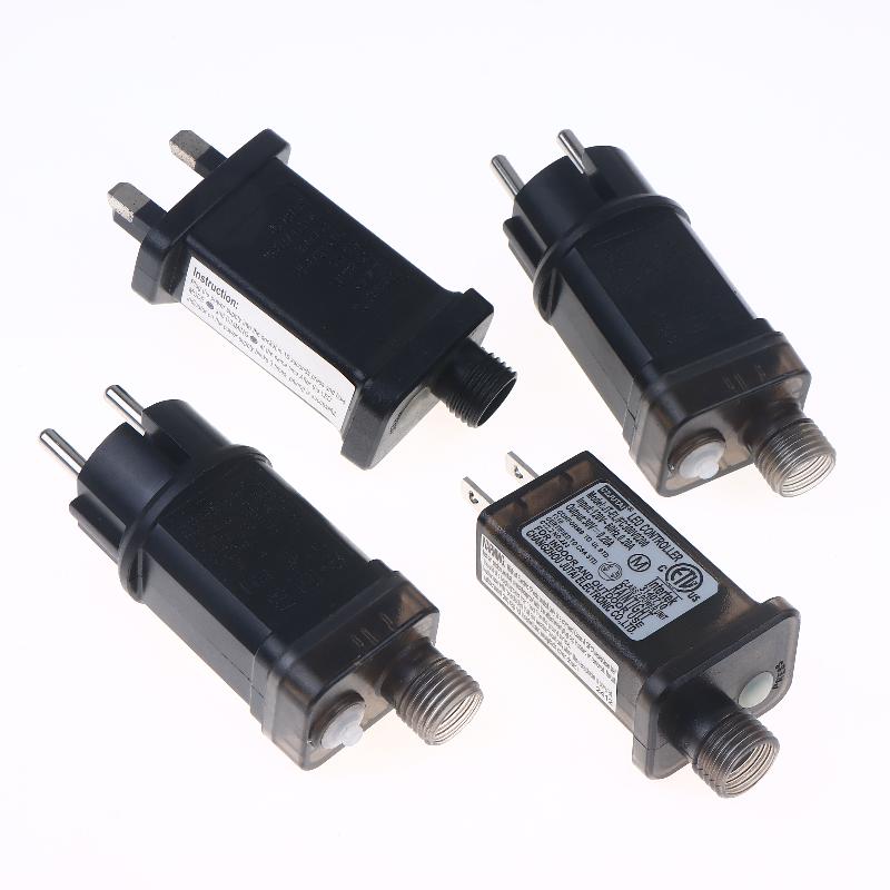 1 Set Eu/Uk/Us Plug Switch Adapter Waterproof Laser Lighting Power Supply Ac 220V To 31/30/18/4.5V Dc 8 Functional Selv Led Lamp