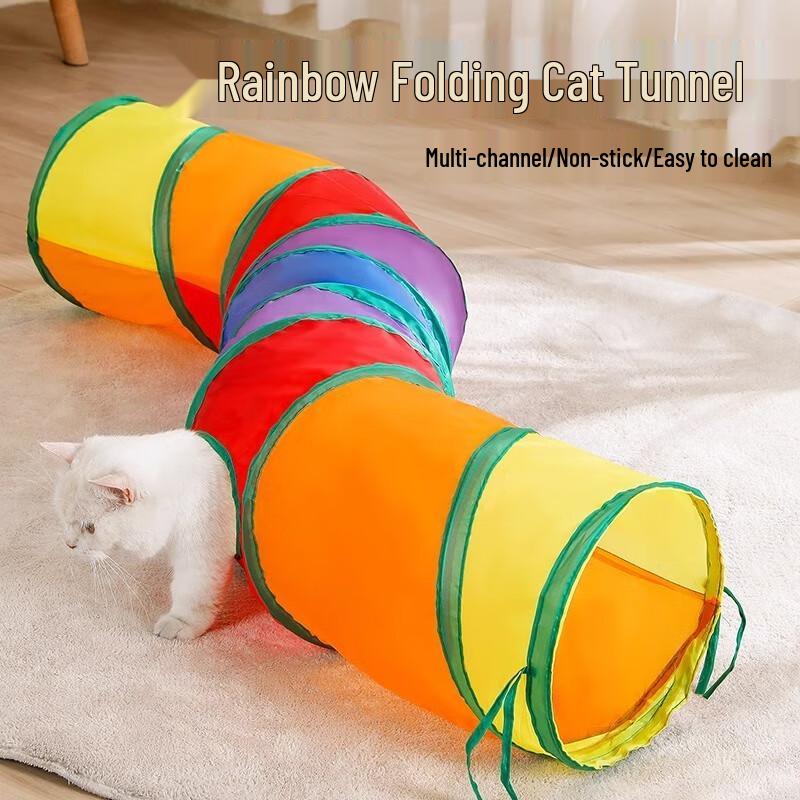 Игровой набор туннелей для кошек Fumade Rainbow S & Y