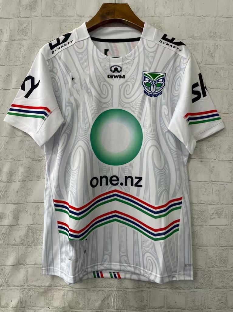 NRL Warriors Broncos Fiji Rabbit Jaguar Short Sleeve Rugby Jerseys Training Suit