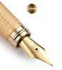 Montagut 816 High Grade Golden Black & Golden Jewel Trim Fountain Pen Iridium F/Bent 0.5mm/1.0mm Nib For Office School Home