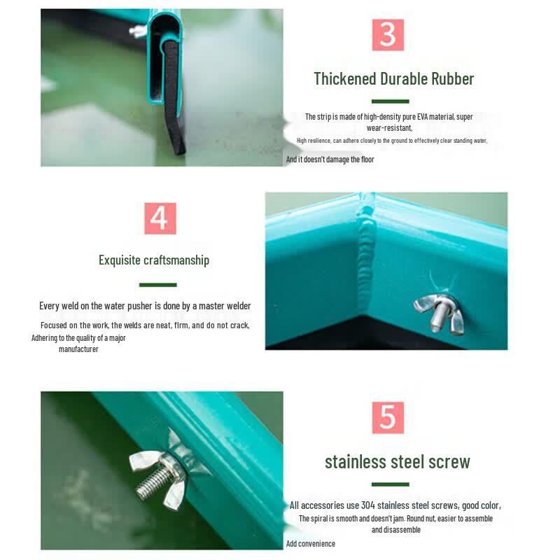 Multi-purpose Stainless Steel Curved Water Squeegee
