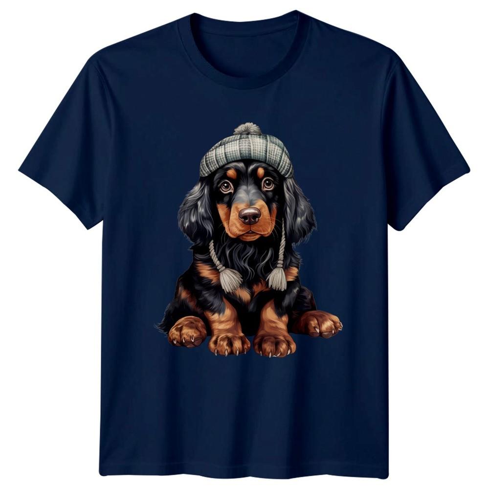 Cute Dog In Hat Animals Dogs Unisexs TShirt Unisexs Tee Graphic Unisex
