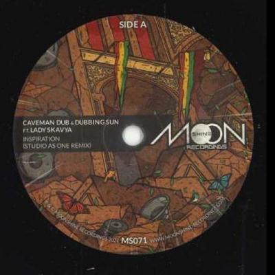 7inch Record CAVEMAN DUB, DUBBING SUN - Inspiration (Studio As One Remix) / MS071 Moonshine 2023 Europe Reggae, Ska & Dub