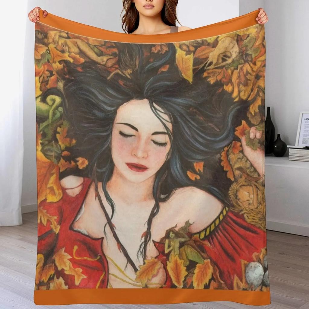 Briar Rose Throw Blanket Durable Warm Blanket for Daily Home Use