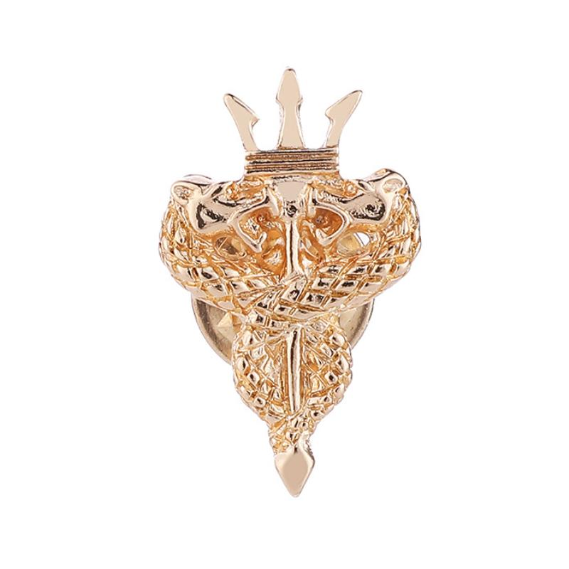 Korean Small Cross Brooches for Women and Men Shirt Suit Collar Pins Fashion Crown Badge Accessories High Quality Jewelry Gifts