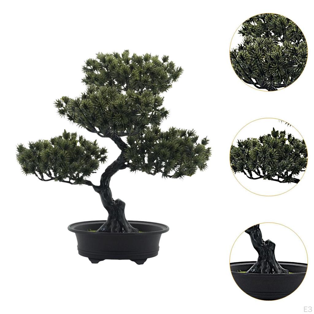 Artificial Bonsai Tree Plants Potted Indoor Fake for Table
