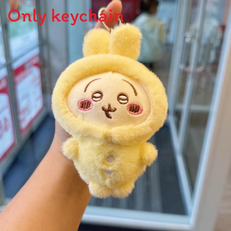 Joke Bear Chiikawa Hachiware Plush Keychain For Backpack Decor