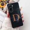 For Xiaomi Poco M7 4G Case Cover Transparent Aesthetic A-Z Letters Fashion Flowers Crown Soft Bumper Casing