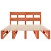 Solid Wood Bed without Mattress Wax Brown 120 x 200 cm Pine Wood
