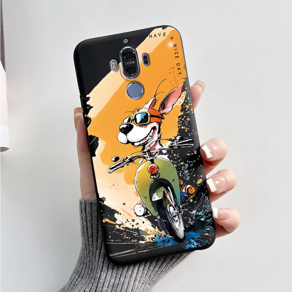 Für Huawei Mate 9 Mate9 MHA-L29 MHA-L09 MHA-AL00 Weiche Hülle Niedlicher Bär Cartoon Frosch Bemaltes TPU Handyhülle Schutzhülle Funda