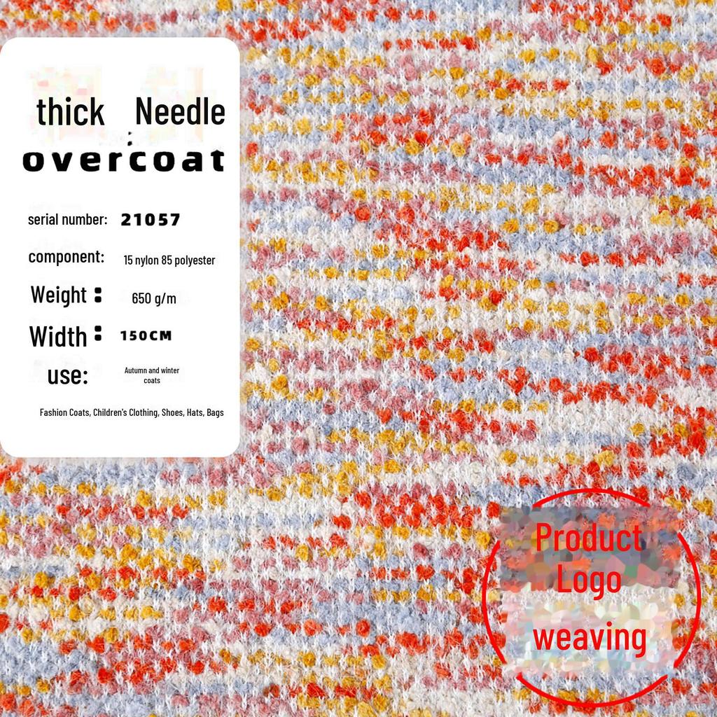 Material textil pentru pulover cu ace groase, cu model hortensie, toamnă/iarnă 2024, în stil parfumat, care se învârte în culori vii