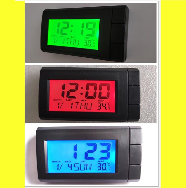 Luminous Car Clock & Thermometer - Electronic Calendar Temperature Watch