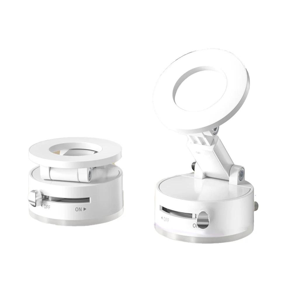 

Universal Car Magnetic Phone Holder Foldable Vacuum Suction GPS Bracket for Gym Bath Iphone 16 15 14 13 12 Pro Max Samsung белый