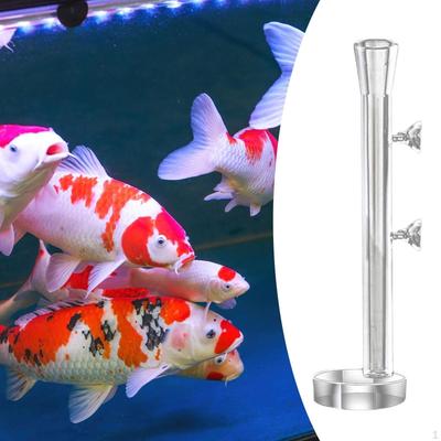 Acryl Aquarium Fisch Garnelen Feeder, Leichte Tank Fütterung Rohr und Saug Haken für