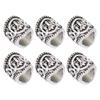 24 Stück Legierung Vintage Bart Haarperlen Dreadlocks Haarflechtperlen Schmuckherstellungsperlen