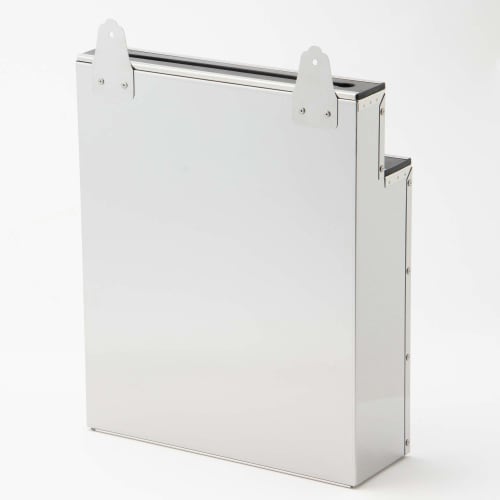 Endo Shoji TKG Large Stainless Steel Knife Holder, 2 Tiers, with Nailed Rubber Plate, Width X Depth X Height (mm): 300 X 100 X 370 Mm. Simple, Easy-to