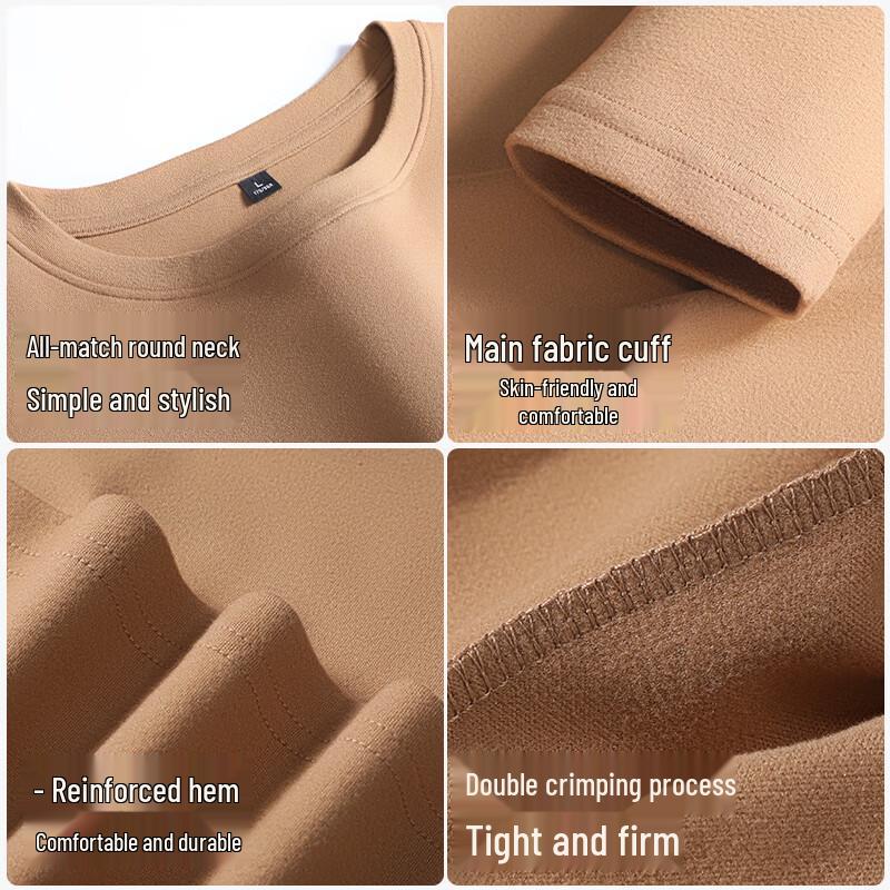 Hodo Men's Double-Sided Velvet Long Sleeve Base Layer T-Shirt