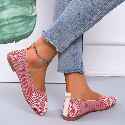 Slip On Shallow Mesh Loafers Closed Toe Ballet Flats Women Shoes Pumps Ladies Soft Bottom Boot Shoes