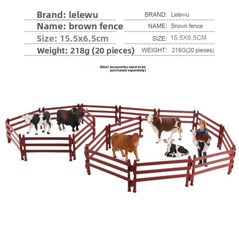 Bauernhof-Szene PVC-Tiergehege Modell mit Aufbau für Kinder und Sammler