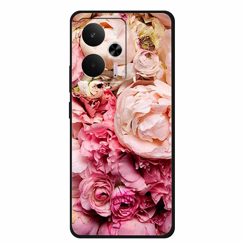 For Realme 14 5G Case Realme14 Coque 6.67" Black Silicone Soft TPU Phone Case For Realme 14 2025 Back Cover Case Shell Funda Cat