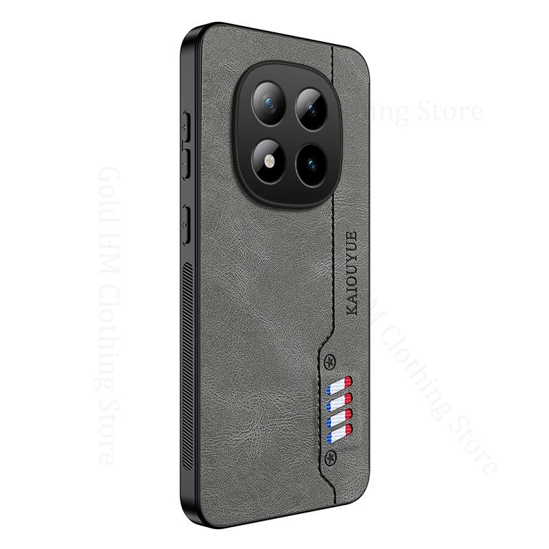 Luxury Sheep Nappa Leather Phone Case For Redmi Note 15 Pro Plus Soft Silicone Bumper Back Cover For Redmi 15C 14C A5 Poco M7 4G