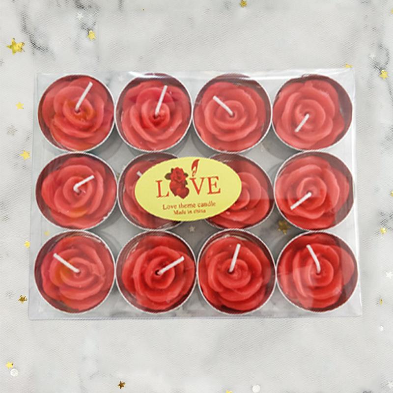 

Свадьба Без формы Свечи День рождения День святого Валентина Признание Романтический чайный воск 12 штук в коробке 12 in a red box