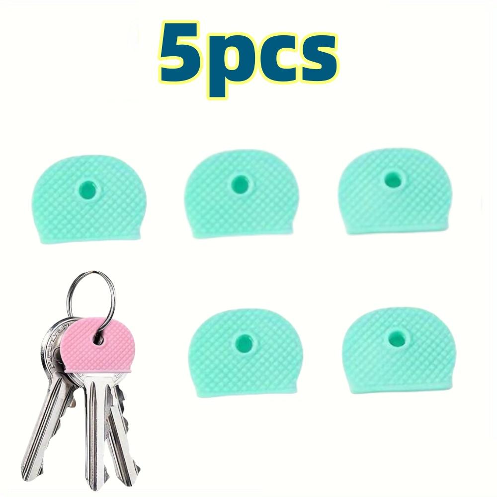 5-20PCS Multicolor Silicone Keys Cap Covers Color-Coded Keychain Tags Set Universal Protection Cover for Easy Identify Door Keys